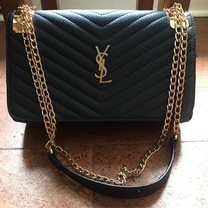 ysl purse with gold chain